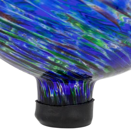 10" Blue & Green Swirl Pattern Outdoor Garden Gazing Ball